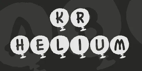 KR Helium font