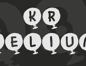 KR Helium font