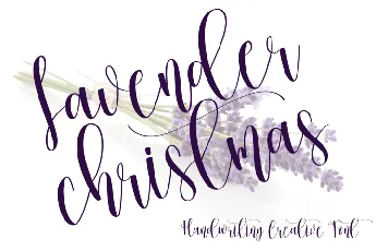 Lavender Christmas font