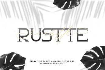 Rustte Duo font