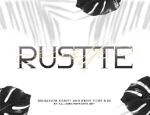 Rustte Duo font