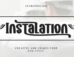 Instalation Display font