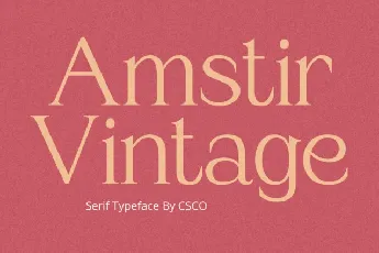 Amstir Vintage font