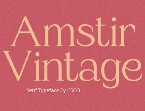 Amstir Vintage font