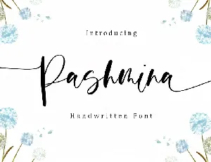 Pashmina Handwritten Script font