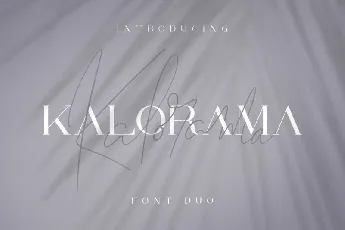 Kalorama Duo font