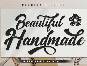 Beautiful Handmade font