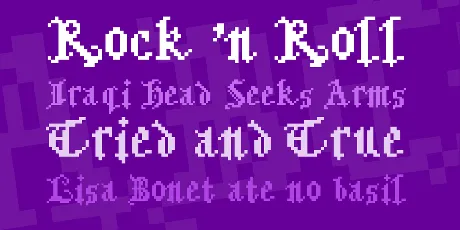 Bitmgothic font