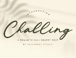 Challing font