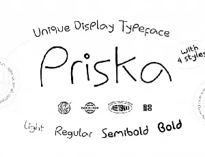 Priska Handwritten font