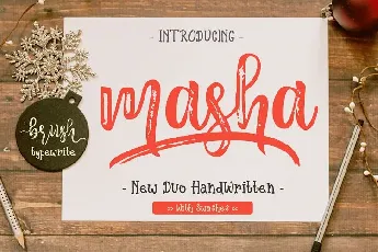 Masha Script font