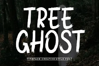 Tree Ghost Script font