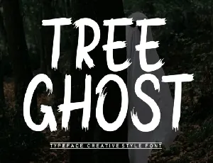 Tree Ghost Script font