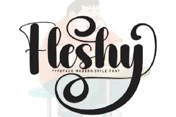 Fleshy font