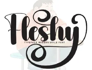 Fleshy font