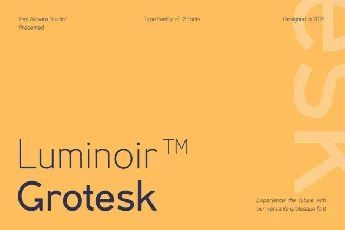 Luminoir Grotesk font