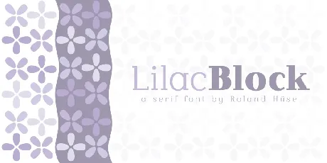 Lilac Block Serif font