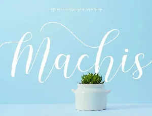 Machis Calligraphy font