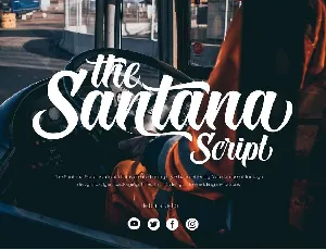 The Santana Script font