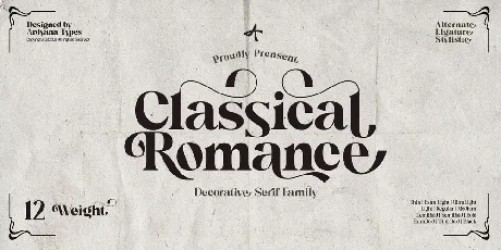 Classical Romance font