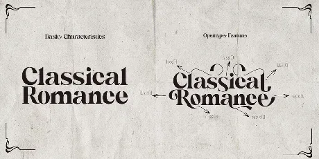 Classical Romance font