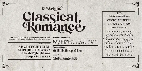 Classical Romance font