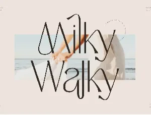 Milky Walky font