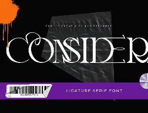 CONSIDER DEMO font