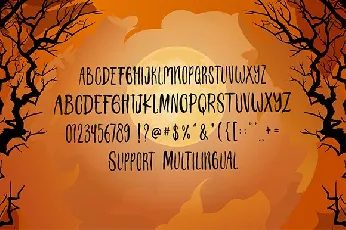 Scary October font