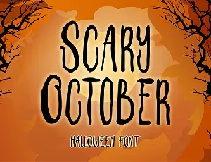 Scary October font