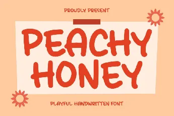 Peachy Honey font