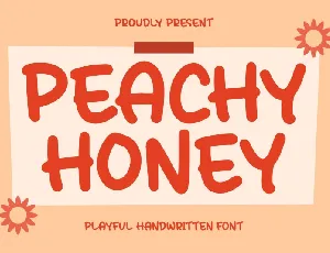 Peachy Honey font