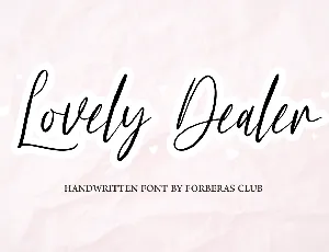 Lovely Dealer font