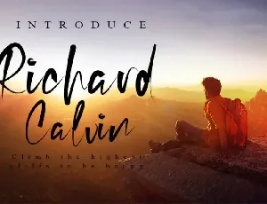 Richard Calvin Script font