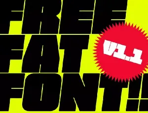 Fat Free font