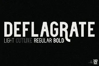 Deflagrate Family font