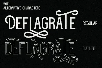 Deflagrate Family font