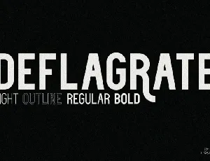 Deflagrate Family font