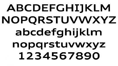 Audi font