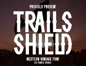 Trails Shield font