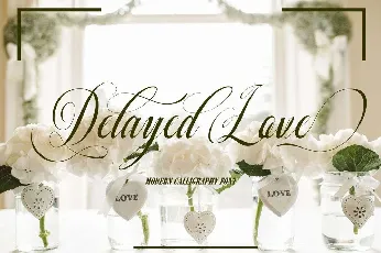 Delayed Love font