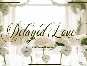 Delayed Love font