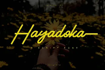 Hayadoka font