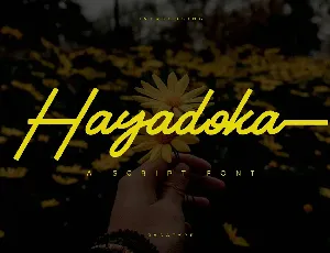 Hayadoka font