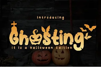 Ghosting font