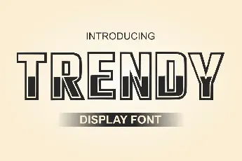 Trendy font