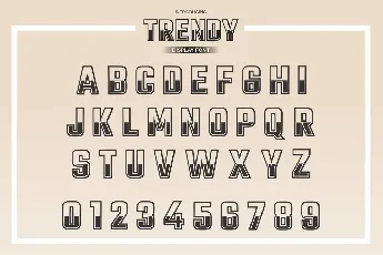 Trendy font