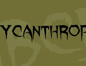 Lycanthrope font