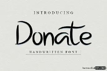 Donate Display font