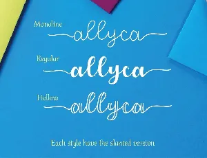 Allyca Family font